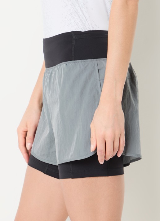 On Performance Volt high waist straight fit trainingsshort  - detail 5 antraciet