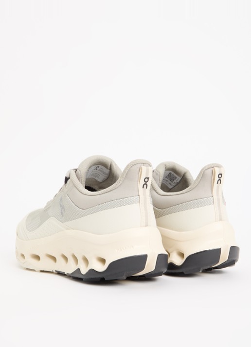 On Sneaker van mesh met logo - achterkant 4 gebroken wit