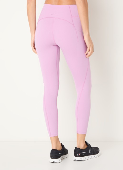 On Studio high waist skinny fit cropped trainingslegging - achterkant roze