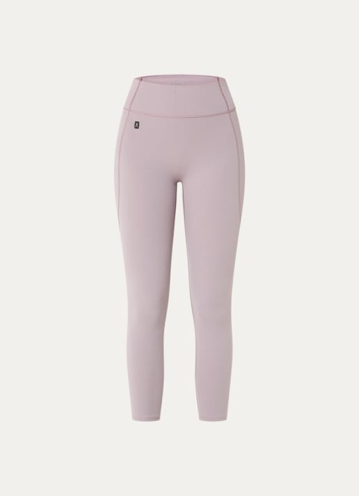 On Studio high waist skinny fit cropped trainingslegging - voorkant oudroze