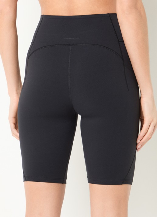 On Studio high waist skinny fit trainingslegging met logo - achterkant 5 zwart