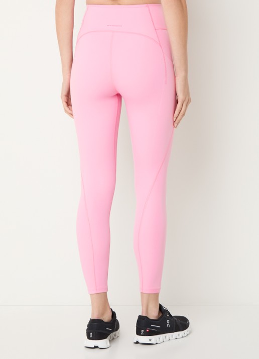 On Studio high waist skinny fit trainingslegging met logo - achterkant 3 roze