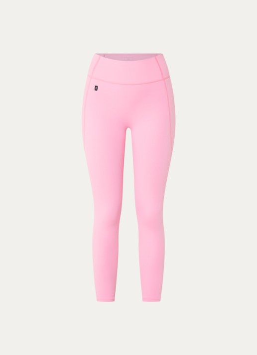 On Studio high waist skinny fit trainingslegging met logo - voorkant roze
