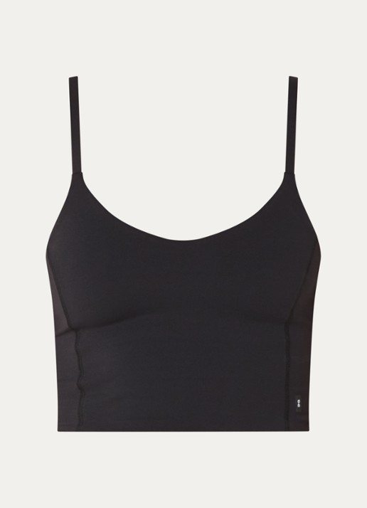 On Studio singlet met light support - voorkant 2 zwart
