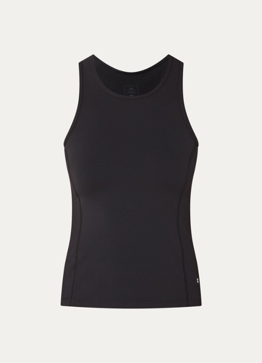 On Studio tanktop met ronde hals - voorkant zwart