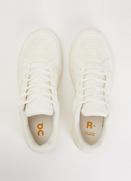 On The Roger Clubhouse ace sneaker met logo - detail 4 ivoor