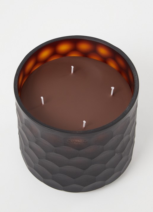 Onno Ginger Fig Circle L geurkaars - detail 7 donkerbruin