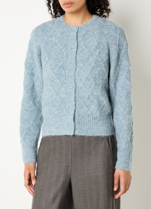 OPUS Dable grofgebreid vest