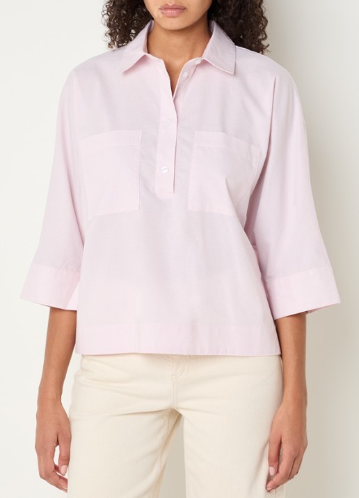 OPUS Fadessa blouse met kraag