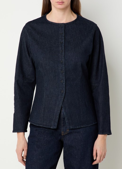 OPUS Fartis blouse van denim