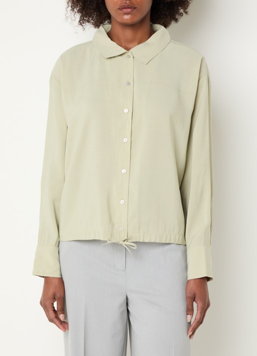 OPUS Fayra blouse met trekkoord