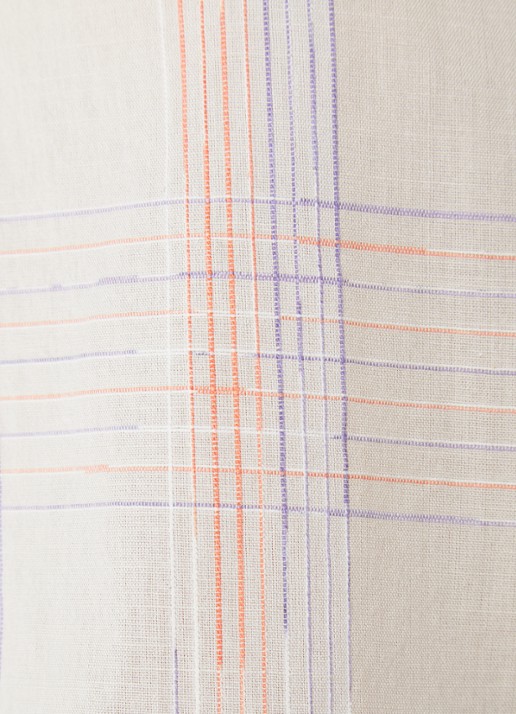 OPUS Felenya blouse met ruitdessin - detail 2 paars