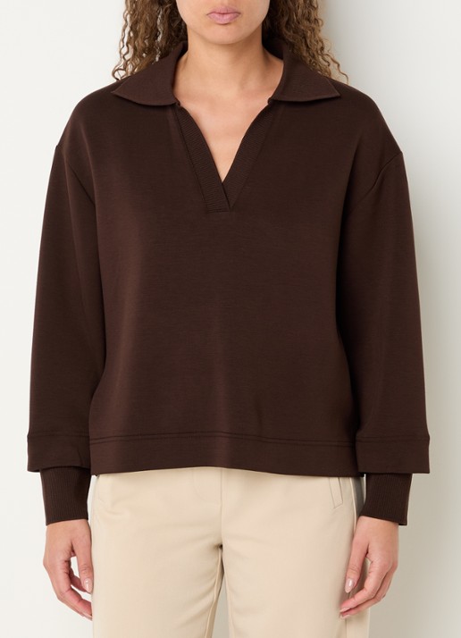 OPUS Ghya sweater met V-hals
