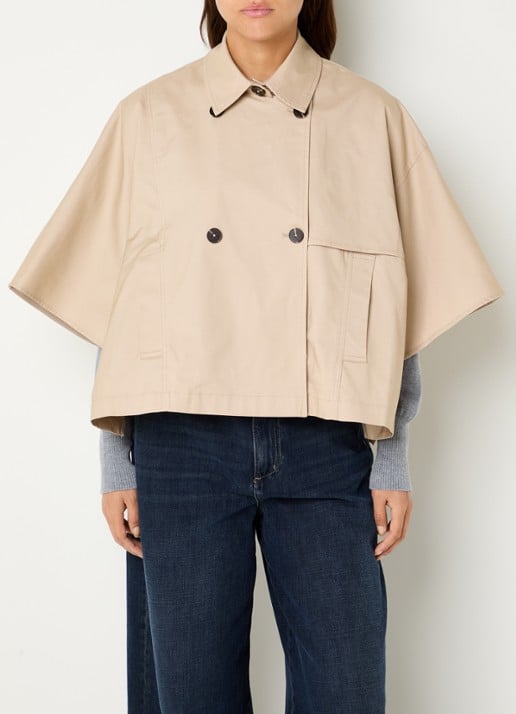 OPUS Hanisse cape met steekzak
