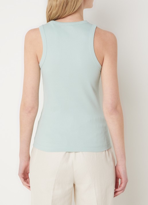 OPUS Ilesso tanktop met ribstructuur - achterkant 4 mint
