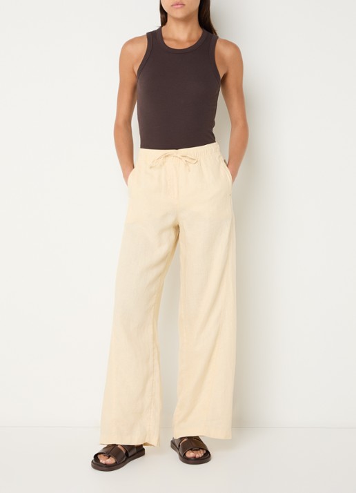 OPUS Ilesso tanktop met stretch - voorkant 2 bruin