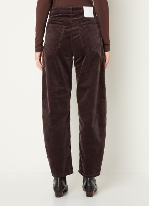 OPUS Mari Cosmo mid waist balloon fit jeans met steekzakken - achterkant 4 bruin