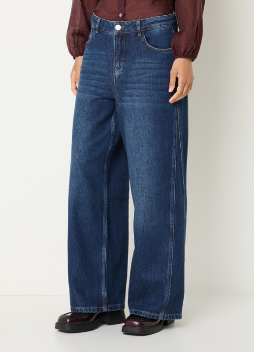 OPUS Meddy Loosy low waist flared jeans met steekzakken