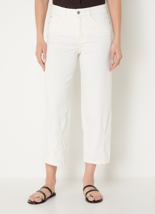 OPUS Melly high waist straight leg cropped jeans met gekleurde wassing