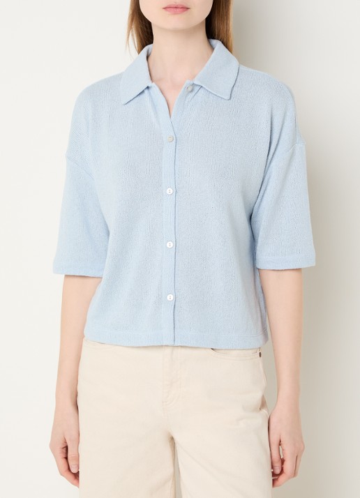 OPUS Sitrica semi-transparante blouse