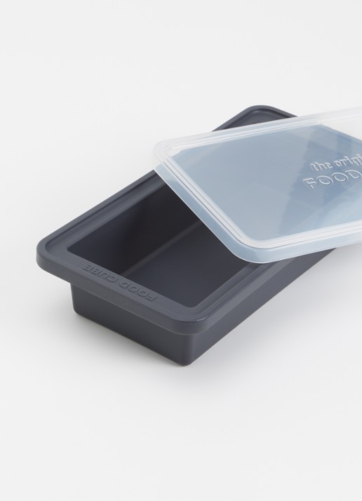 Original Food Cube Mealprep bak 1 liter - detail donkergrijs