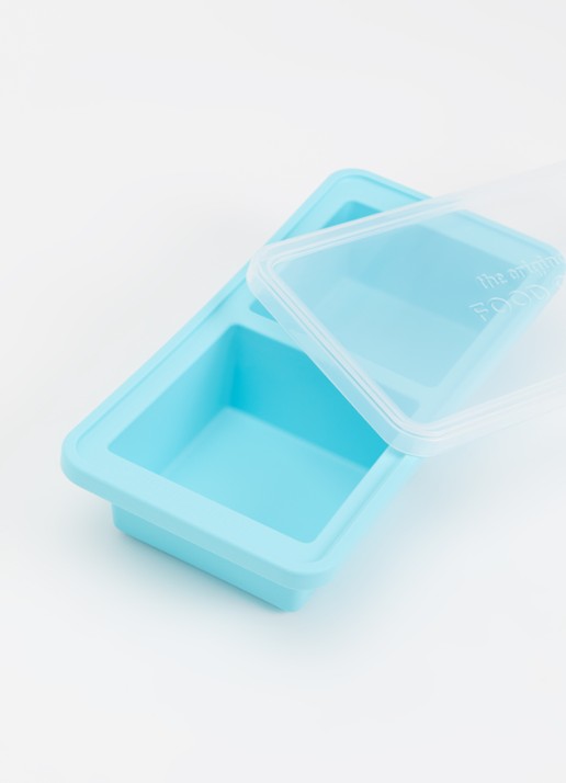 Original Food Cube Mealprep bak 2 x 0,5 l  - detail blauw