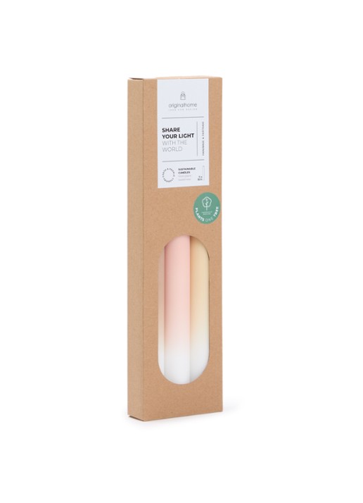 originalhome Gradient kaars 30 cm set van 3