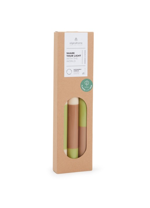 originalhome Layered kaars 30 cm set van 3