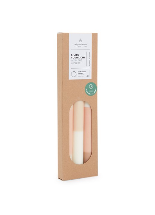 originalhome Layered kaars 30 cm set van 3