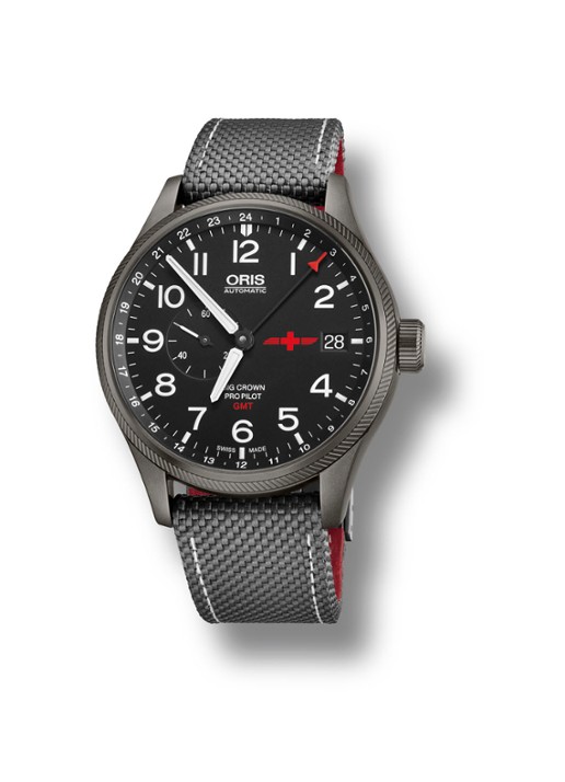 Oris GMT Rega Limited Edition horloge - voorkant grijs