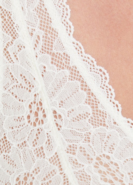 Oroblu Bralette van kant - detail 3 gebroken wit