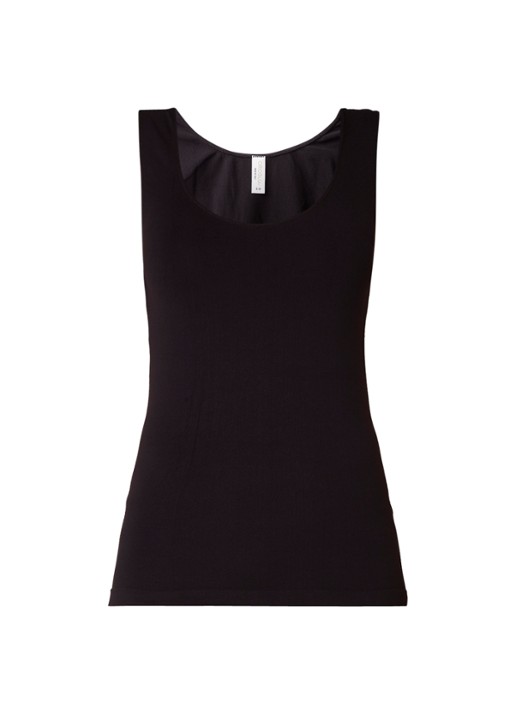 Oroblu Caracao singlet met ronde hals - voorkant 2 zwart