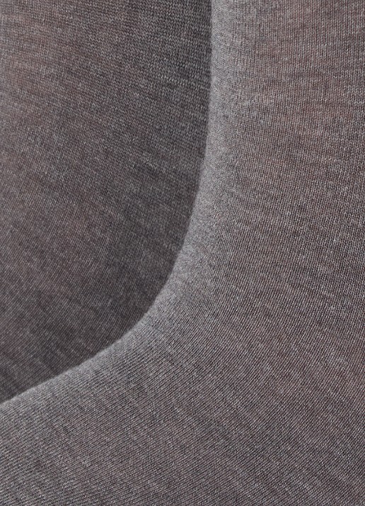 Oroblu Cheryl kniekousen in kasjmierblend - detail grijs