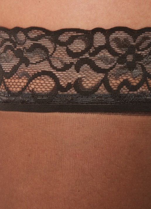 Oroblu Chic hold-ups in 15 denier  - detail antraciet