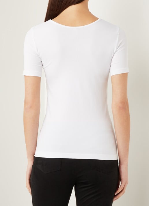 Oroblu Dolcevita Microfibre T-shirt - achterkant wit