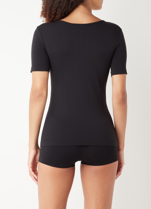 Oroblu Dolcevita Microfibre T-shirt - achterkant 4 zwart