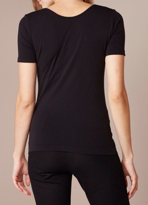 Oroblu Dolcevita Microfibre T-shirt - achterkant 5 zwart