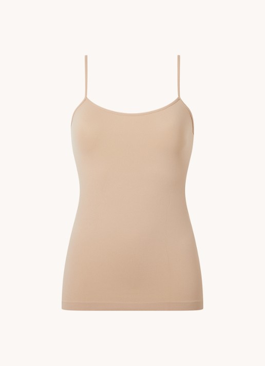 Oroblu Dolcevita top met spaghettibandjes - voorkant donkerbeige