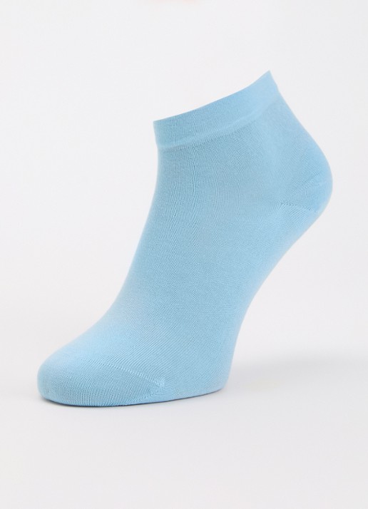 Oroblu Perfect Comfort sneakersokken - detail lichtblauw
