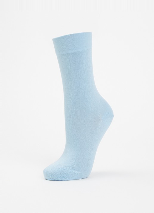Oroblu Perfect Comfort sokken - detail 3 lichtblauw