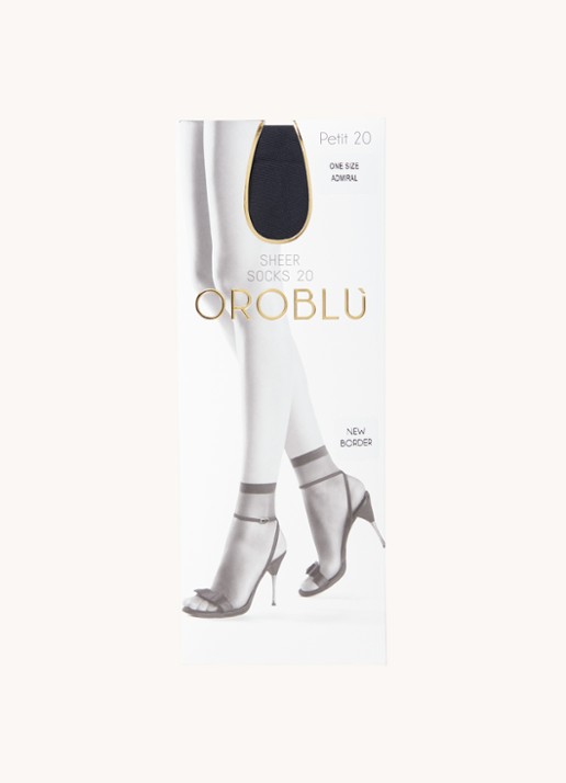 Oroblu Petit pantysokken in 20 denier - voorkant blauw