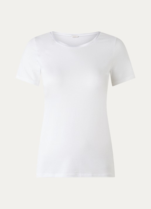 Oroblu Pyjamatop met ronde hals - voorkant 2 wit