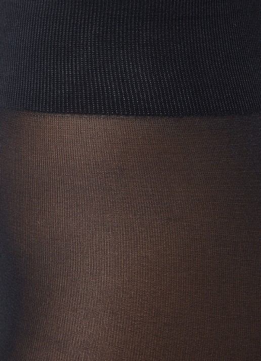 Oroblu Satin panty in 60 denier - detail donkerblauw