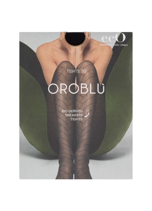Oroblu Sneakers Spirit panty in 30 denier - voorkant zwart