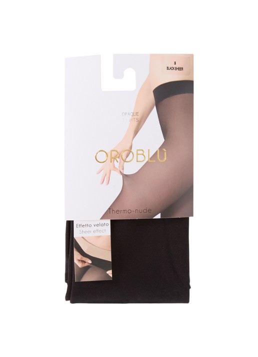 Oroblu Thermo-Nude panty in 30 denier black sheer