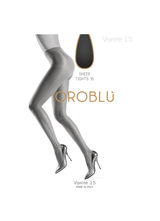Oroblu Vanité panty in 15 denier - voorkant beige