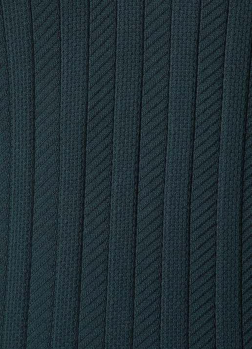 Oscar Jacobson Barto regular fit polo met ingebreid patroon - detail 5 donkergroen