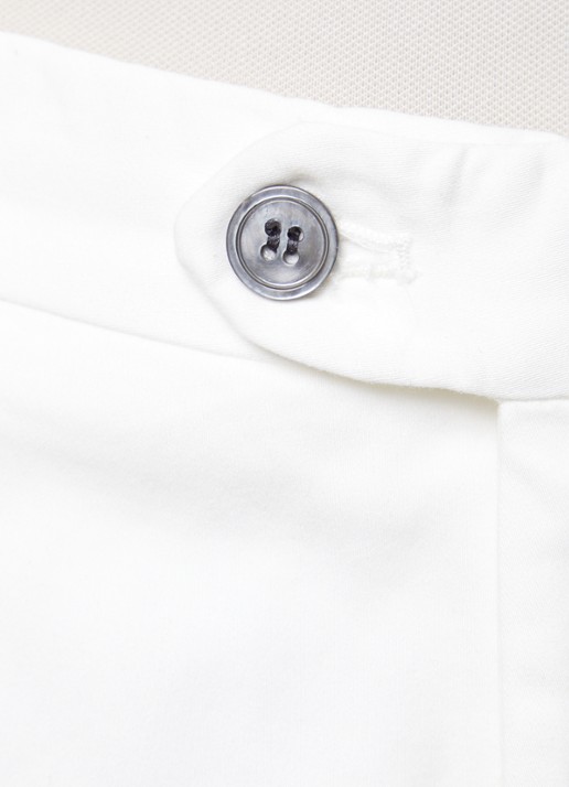 Oscar Jacobson Denz tapered fit chino met steekzakken - detail 5 gebroken wit
