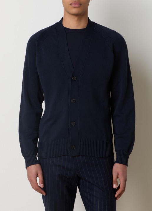 Oscar Jacobson Hover fijngebreid vest met stretch