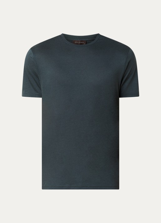 Oscar Jacobson Kim T-shirt  - voorkant groen